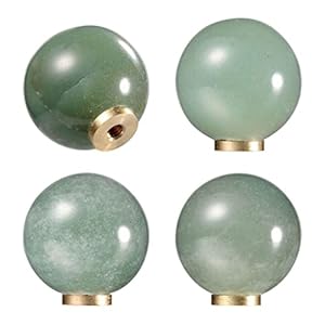 BDBHY Manopola a Sfera da gicoso a Sfere manopola manopola in Pietra Cristallo manopola manopola for Arredamento for Arredamento for Arredamento 4 Pezzi 4 Pezzi (Color : Gr�n, Size : 25mm)
