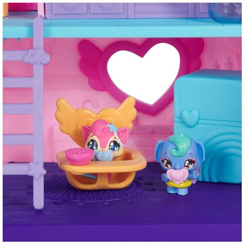 HATCHIMALS ALIVE - Playset Hatchi-Nurserie - Univers De Jeu Pour Figurines - 4 Oeufs 4 Figurines À Collectionner & 13 Accessoires - A Faire Eclore Avec De L'Eau - Thème Bébé - Jouet Enfant 3 Ans et +