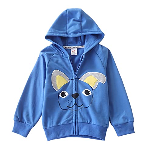 Kids Toddler Boys Girls Cute Cartoon Animals Long Sleeve Hooded Jacket Infant Baby Coats Outer Fall Outwear