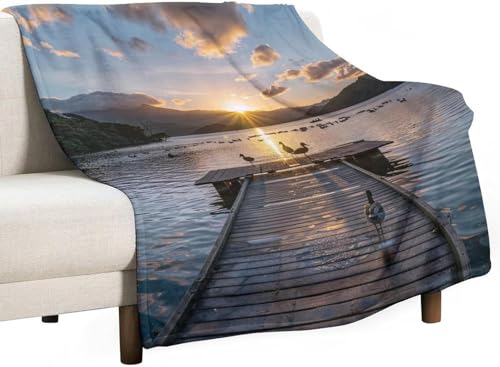 okoikfc Manta Sofa 70 x 100 cm Costero, Suave y Cálido Microfibra Cobijas Invierno Tropical Mantas Franela para Cama y Sofá, 3D Manta Polar para Adultos y Niños Niña P716