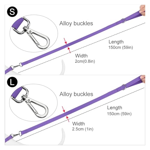 Laisse en PVC durable verte de 2.5cm pour animaux de compagnie - 6