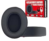 Studio 2 3 Ear Pads Cushions Compatible for Beats Studio 3 Earpad Replacement Ear Pads for Studio 3 Ear Pads Studio 3 Wireless Ear Cushions for Beats Studio 2 Wireless Ear Cushions Titanium Grey
