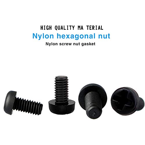 Szhkm M3 Nylon Bolts And Nuts Assortment Plastic Hex M3 Screws And Nuts M3 Nylon Hardware Kit Black 350Pcs #TOP2