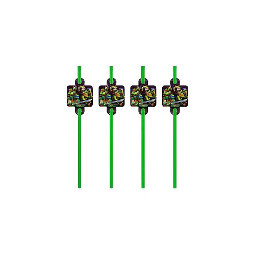 Teenage Mutant Ninja Turtles Party Straws, 16ct