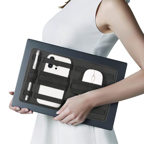 HeheiTom Reusable, adhesive portable organizing laptop, cable backpack Computer accessories Office and home desktop management solutions teacher, student, birthday Christmas Black (A)3