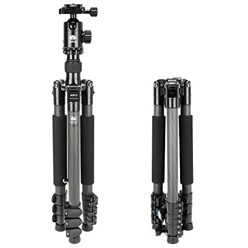 Sirui ET-2204 Carbon Fiber Tripod with E-20 Ball Head - Maximum Height 57.1 inches, Maximum Load 26.5 lbs by Sirui - Image 3