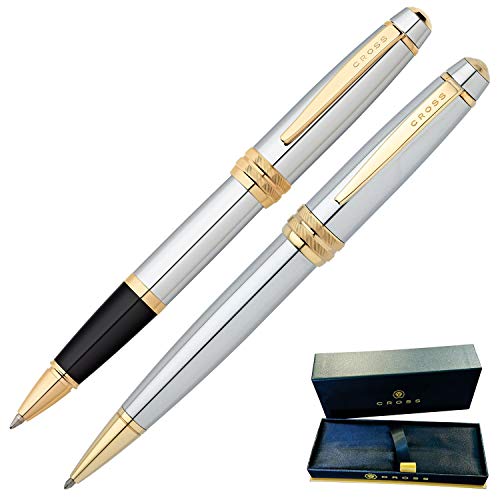 Dayspring Pens Cross Pen Set | Personalized Cross Bailey Medalist Rollerball And Ballpoint Gift Pen Set. Custom Engraved Fast Case Included. #TOP3