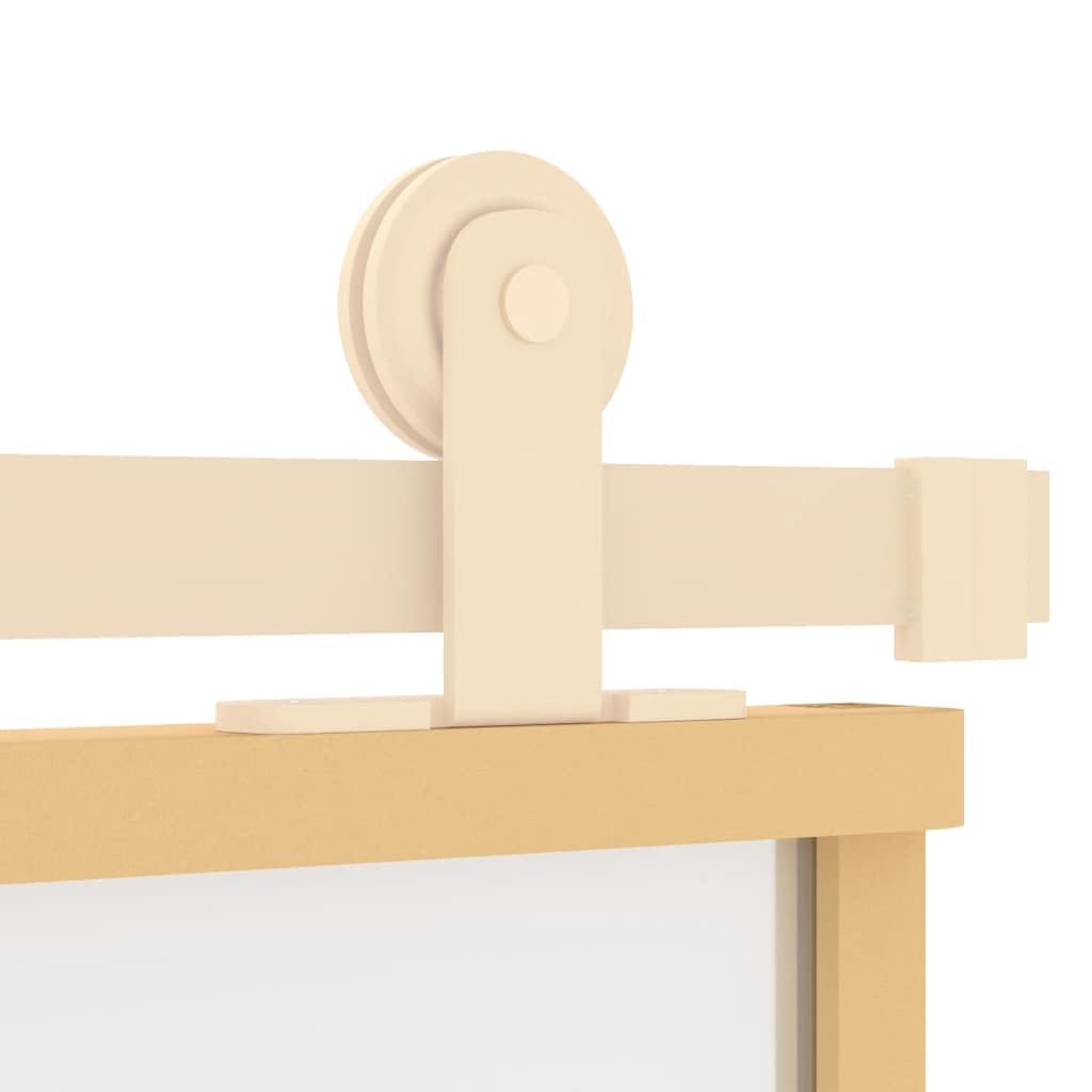 vidaXL Porta Scorrevole Oro 102,5x205 Vetro Smerigliato ESG Alluminio