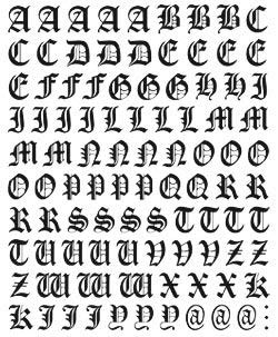 Quattroerre 1209 Kit Lettere Adesive Gothic Nero