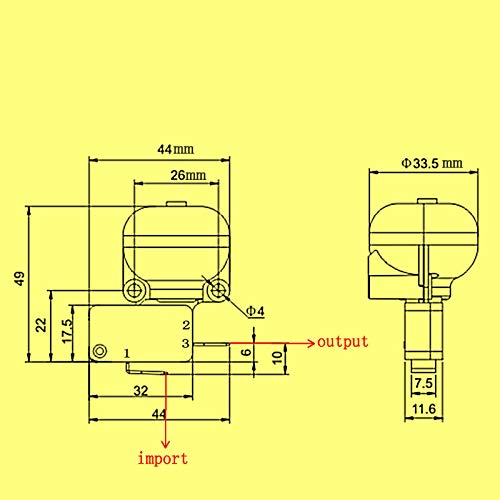 Actmei Patio Heater Tip Over Switch Fire Safety Tilt Shut Off 20A High Power Dump Listed - 2 Pack #TOP5
