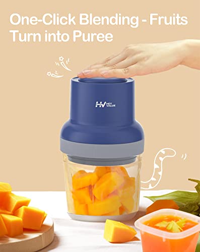 Heyvalue Baby Food Maker, 13-In-1 Baby Food Processor Gift Sets For Baby Food, Fruit, Vegatable, Meat, Baby Food Steamer With Baby Food Containers, Baby Food Freezer Tray, Silicone Spoons, Silicone Spatula (Dark Blue) #TOP1