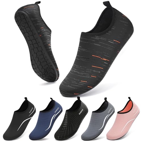 Image of Sixspace Water Shoes for Women Men Aqua Socks Swim Shower Beach Barefoot Pool Quick-Dry Non Slip Lake Surf