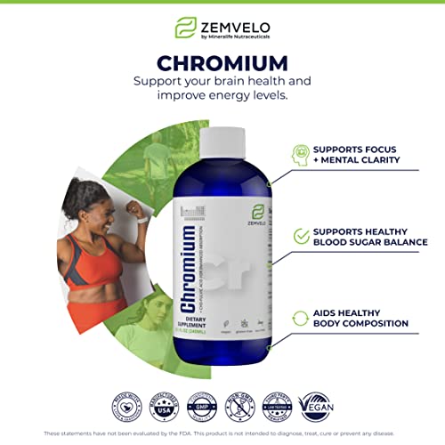 Liquid Ionic Chromium | 96 Day Supply | Body Disposition | Blood Sugar Balance | Graceful Aging For Adults #TOP2