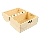 Unbemalte geschenkbox – retro-design und sicherheitsverschluss machen die aufbewahrungsbox bequemer und bequemer.