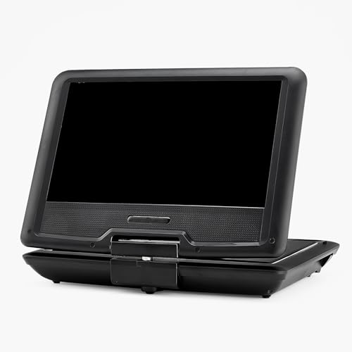 Happybuy Portable DVD Player - A Compact Entertainment Powerhouse! This 10.1 - inch Wonder Features an HD Swivel Display Screen. with a 4 - Hour Built - in Rechargeable Battery, Dual Speakers
