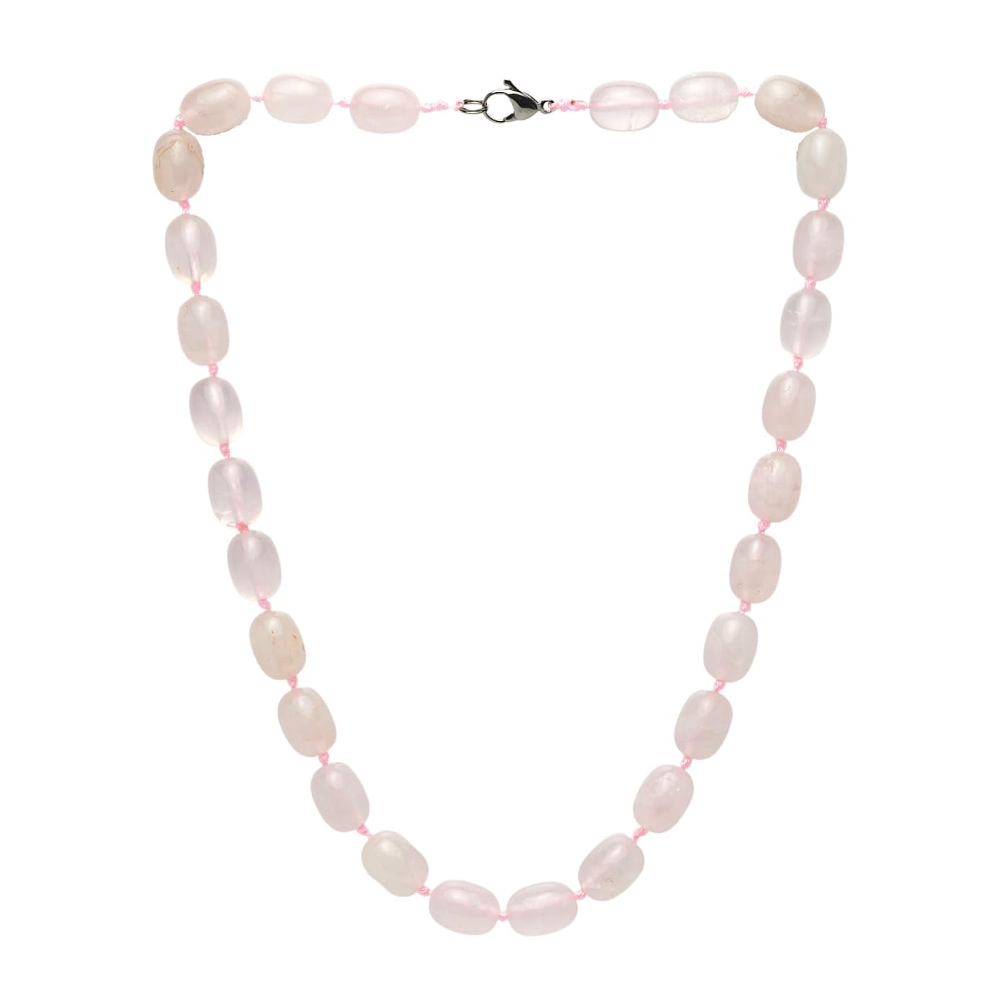 TreasureBay Handgefertigte Damen Edelstein-Perlenkette – 10x16mm Naturstein Halskette für Frauen & Mädchen