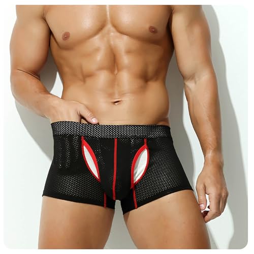 Men's Fishnet Hollow Out Thong Sexy Bikini Panties Hot Male Low Rise G-String Underwear Sissy Gay Briefs3