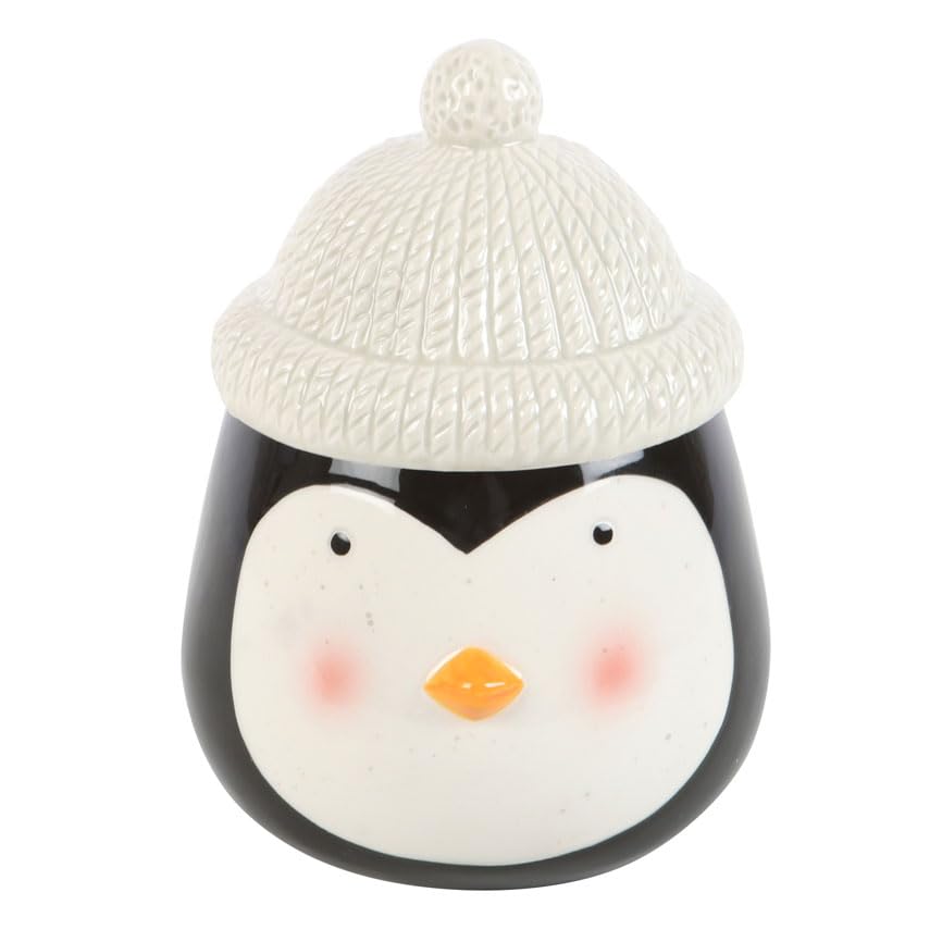 Penguin Oil Burner - Ceramic Aromatherapy Diffuser with Tealight Holder, Ideal for Home Fragrance, Decorative Penguin Design, Gift for Penguin Enthusiasts