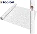 HEALON White Wedding Aisle Runner Aisle Runner for Wedding Ceremony Includes Pull String for Indoor or Outdoor Weddings, Prom and Parties ，Halloween Parties can Also use a Carpet(Wave, 3X 100 Feet)