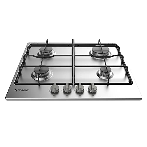 Indesit Built In THA642IXI 60cm 4 Zone Gas Hob - Stainless Steel