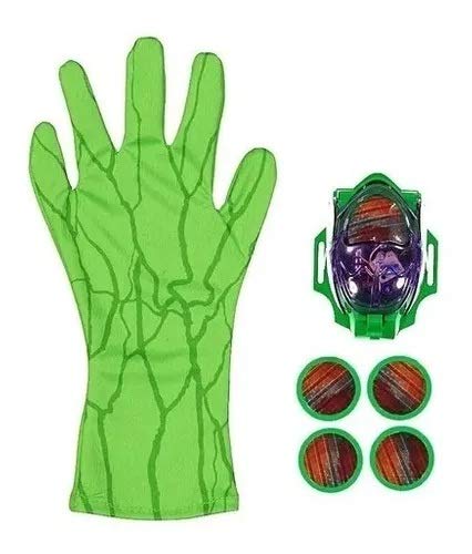 Brinquedo Infantil Teia Luva Homem Aranha Lança Disco Hulk