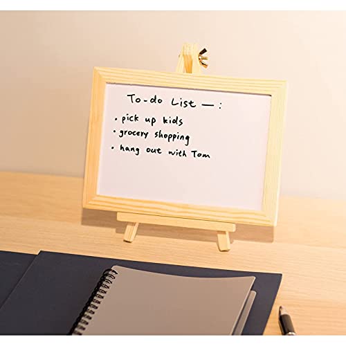 Juvale Small White Chalkboards With Easel For Chalk, Liquid Chalk (7 X 7 X 4.25 In, 6 Pack) #TOP2
