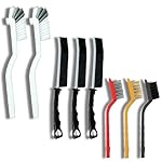 Crevice Cleaning Brush Set, Multi-Purpose Hard Bristle Brushes for Deep Cleaning Kitchen, Bathroom, Grout, Sink, Cup, Teapot, Bottle, Blender, Corners, Tight Spaces & More