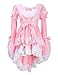 Produktbild LATH.PIN Damen Cosplay Kostuem Lolita gotische Kleider Abendkleider Partykleid (Rosa)