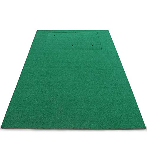 Estera de golf Golf Putter Green Mat Golf Artificial Green Mini Ball Práctica Golf Desmontable Columpio Ejercitador Balcón Oficina Jardín Verde interior ( Color : Verde , tamaño : 1.5*1.7M ) Cover