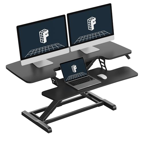 FlexiSpot 42" Standing Desk Converter with Separate Keyboard Tray