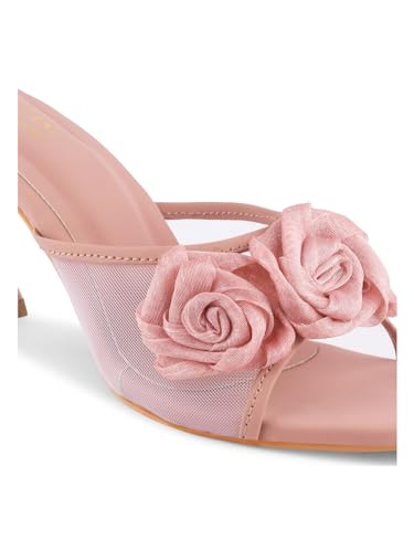 Image of JM LOOKS Stylish Embellished Kitten Heels Sandal For Women & Girls | Pencil Heels | Stiletto Heels |