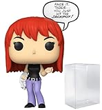POP Marvel: Spider-Man - Mary Jane Watson Exclusive Funko Vinyl Figure (Bundled with Compatible Box Protector Case), Multicolored, 3.75 inches