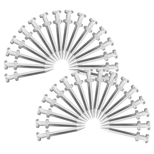 NAMOARLY Lawn Aerator Shoes Spikes Replacement 40pcs Aerator Nails for Shoes Yard Spikes