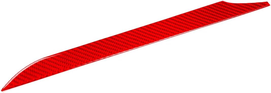 Real Carbon Fiber Co-Pilot Dashboard Trim Panel Strip for Toyota Tacoma 2016-2020 Automotive Interior Trim Accessories (Red)