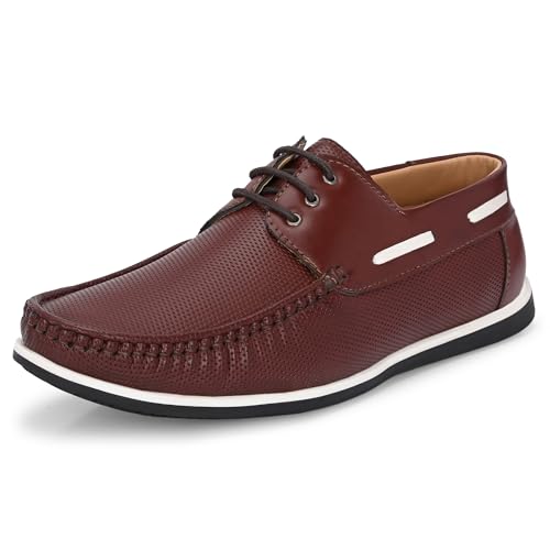 Image of Centrino Office Formal Shoes for Men | Shoes for Man Stylish | Lace-Up Design | Cushioned Insole | Lightweight Comfortable Leather Shoes | Mens Formal Shoes for Business Professional & Daily Office Wear (7630)