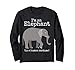 Elefantenkostüm I'm a Elefant in a Human Kostüm Lustig Langarmshirt