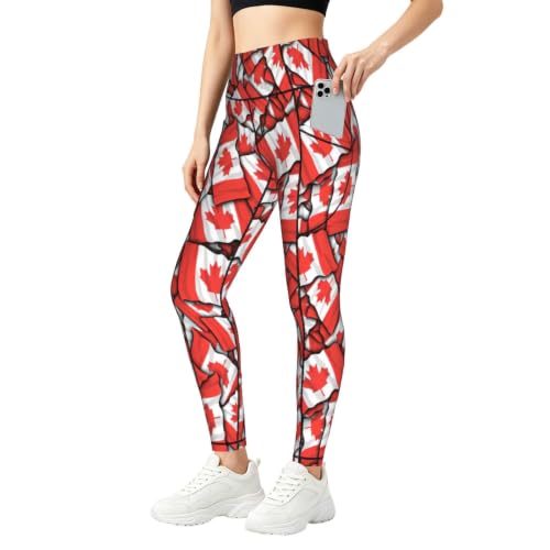 Pantalones de yoga para correr elásticos deportivos con bolsillos opacos