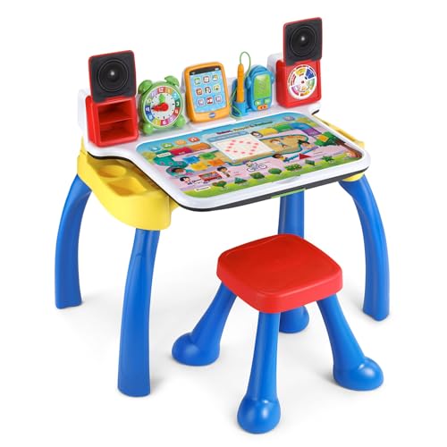 VTech Explore and Write Deluxe Activity Desk (Frustration Free Packaging), Blue - image 2