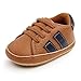 Auxm Chaussures bébé garçon fille Premiers pas Chaussures de sport pour nouveau-né Semelle en caoutchouc antidérapante pour 0-18 mois - Marron - marron, 20 EU