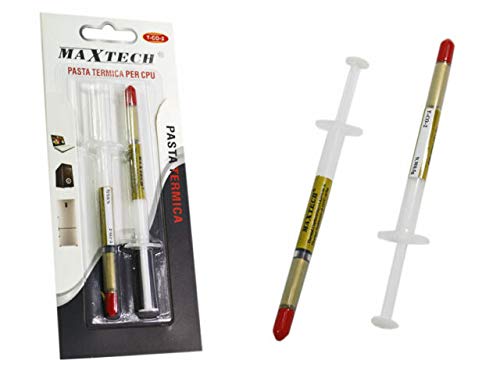 Pasta Termica Set 2 Pezzi Cpu 0.5 Gr Termo Conduttiva Computer Dissipatore Pc