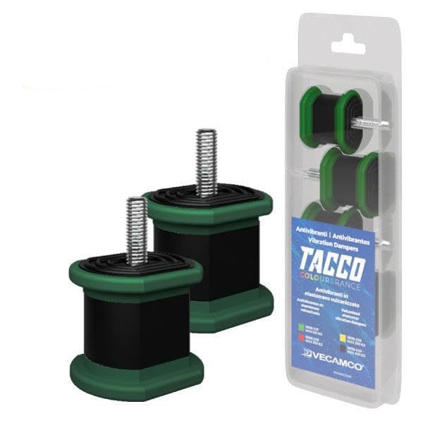 Antivibrante VECAMCO kit 4 pz Tacco 40x40mm per condizionatori fino a 100 kg