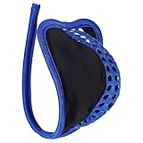 ranrann C String Homme Sexy Hot Anneaux Mini String Ouvert Tanga Slip Thong Bikini Ficelle sous vêtement Underwear Type B Bleu&Noir Taille Unique