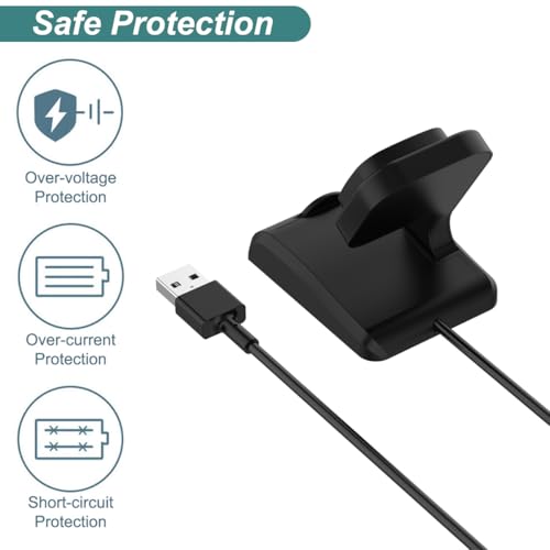 Charger for Fitbit Versa 4/3, Sense 2/1, Smart Watch Charging Stand Dock with 3.3ft USB Cable Cord by Kissmart - Image 5