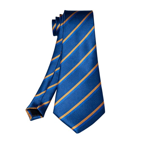 Image of 5PCS Mens Premium Silk Tie, Pocket Square, Cufflinks, Drilled Tie Ring and Lapel Pin Set for Wedding Groom Party