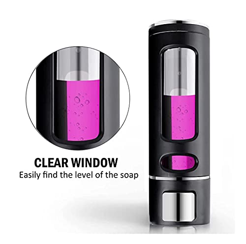 Image of b2 ABS Plastic Soap Dispenser for Bathroom Wall Mounted Shampoo Conditioner Hand Wash Gel Dispenser Liquid Soap Sanitizer Dispenser for Basin Kitchen Sink 400Ml Pack of 1 (Modal - 3)
