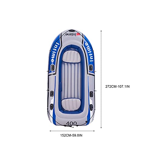 image for jobturf 2/3/4 Seat Fishing Boats Kayak Wear Resistant Inflatable Boats
