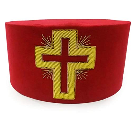 Sombrero de Cruz de Caballero Templario Pasado Comandante Regalia Lodge
