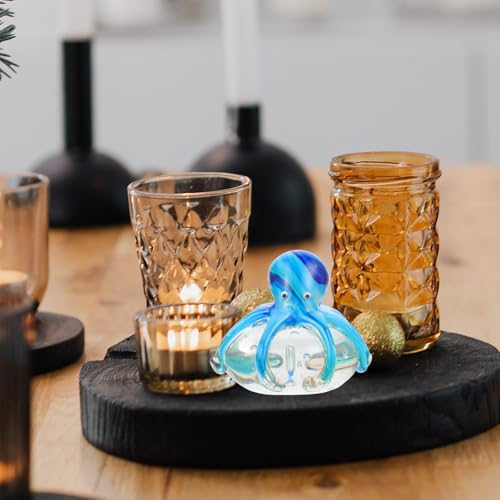 Pieuvre en verre pour décoration de bureau et maison moderne