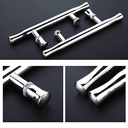 Poignée porte de douche verre 145 mm entraxe chrome brillant - 5