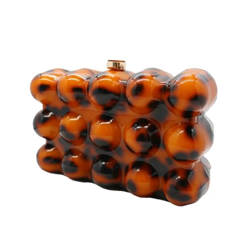 Image of Women Acrylic Clutch Chic Marble Evening Handbag Wedding Box Clutch Purse Chain Shoulder Bag for Prom Party